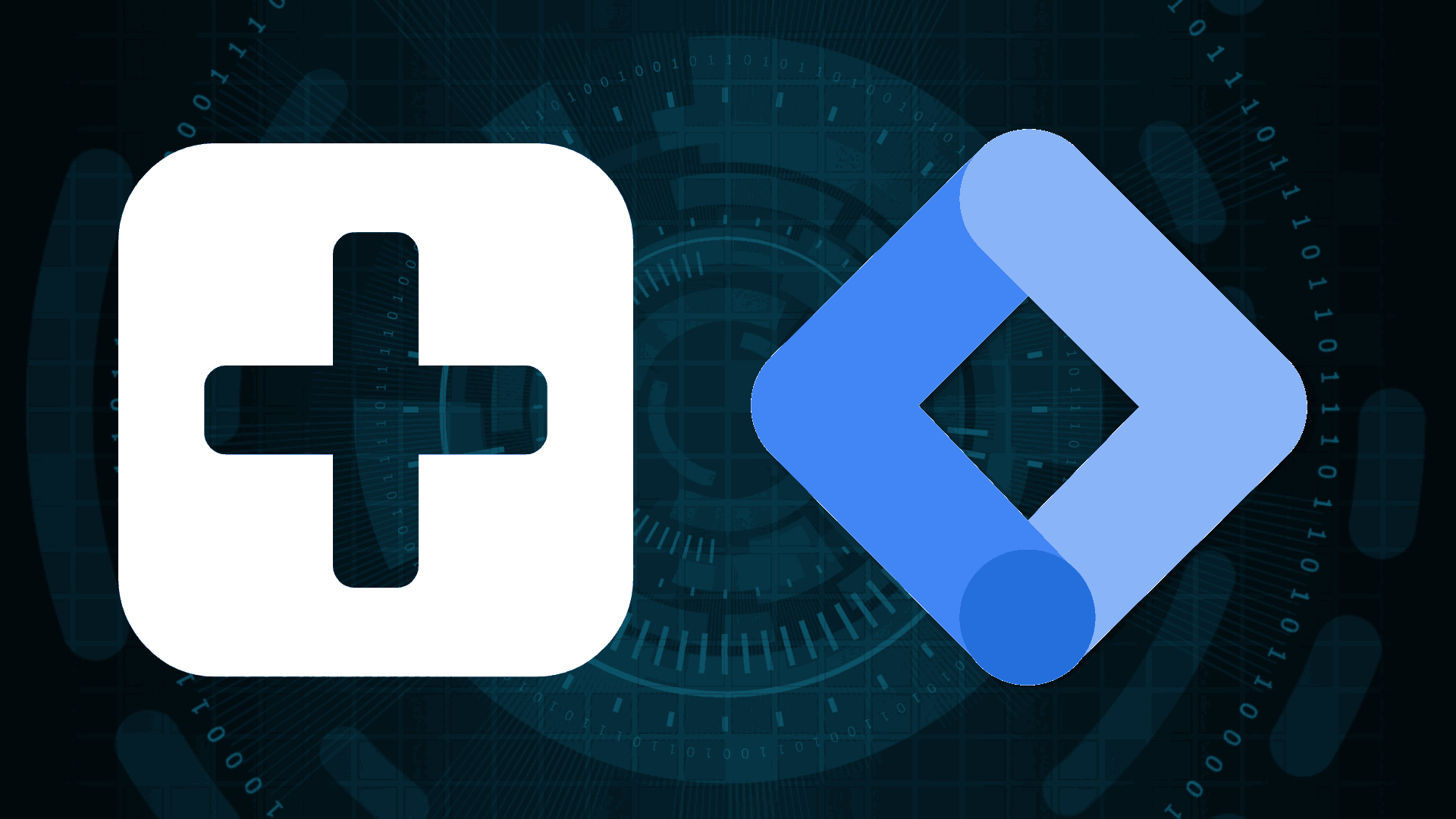 an image depicting the google tag manager logo and a plus sign, indicating the creation of a new account